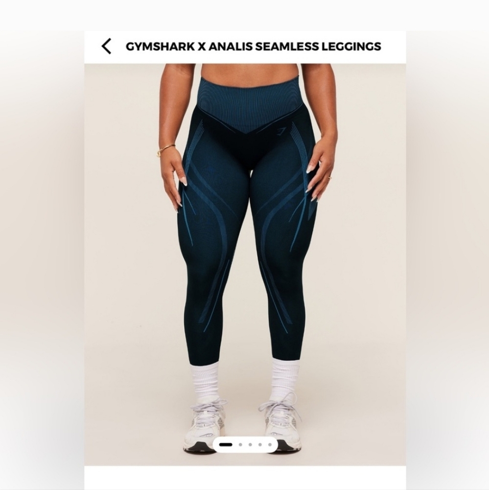 Gymshark X analis Leggings Lat Blue